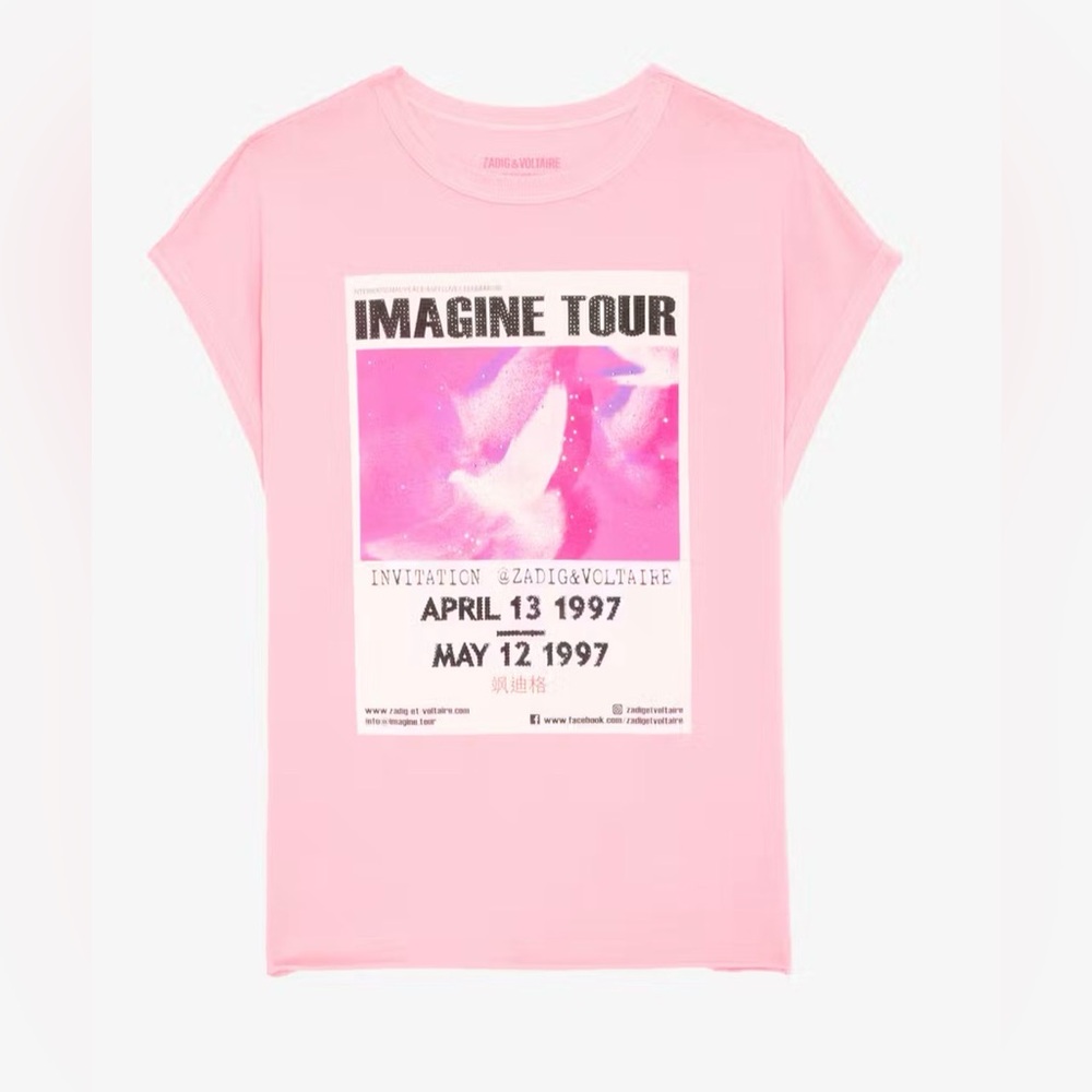 Zadig&Voltaire Cecilia T-shirt NWT Large